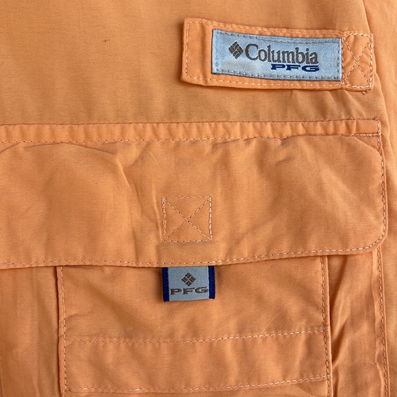Columbia orange button down fishing shirt Size XL - Picture 4 of 6